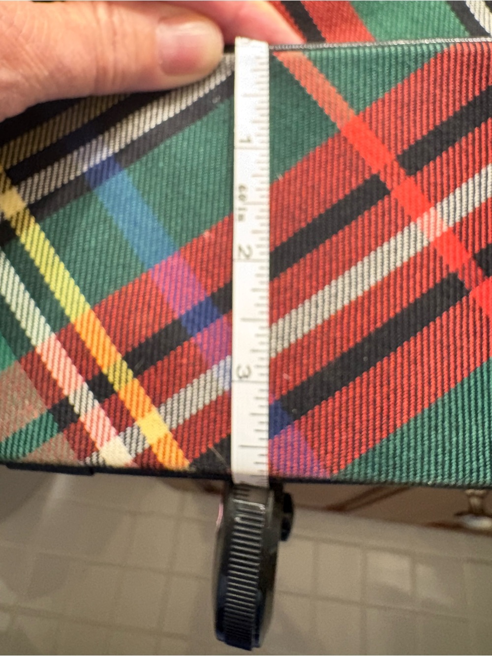 Dooney & Bourke Green Red Blue Plaid Tote with Matching Wallet - Picture 8 of 8